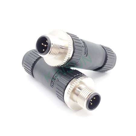 Kit d'assemblage de câble à connexion rapide sans vis et sans soudure M12 codé A sur site. - Kit d'assemblage de connexion rapide sans vis sur le terrain pour câble M12 codé A, applicable pour des diamètres de câble de 5,5 mm à 6,5 mm.